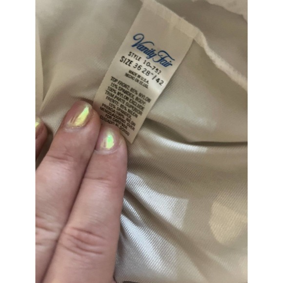 Vanity Fair Vintage White Lace Slip Dress Small 36 - Picture 6 of 6